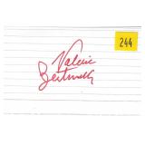 Vallerie Bertinelli, actress, autograph on 3x5