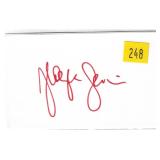 Zsa Zsa Gabor, actress, autograph on 3x5 card