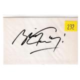 Brian May, guitarist, autograph on 3x5 card