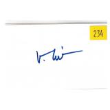 Val Kilmer, actor, autograph on 3x5 card