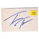 Tina Turner, singer, autograph on 3x5 card