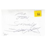 Trini Lopez, singer, autograph on 3x5 card