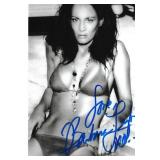 Barbara Leigh, Vampirella Model, autograph on 4x6