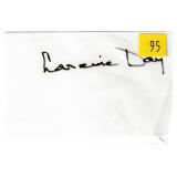 Lorraine Day, actress, autograph on 3x5 card
