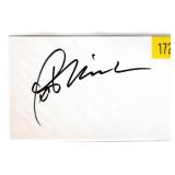 Pat Morita, actor, autograph on 3x5 card