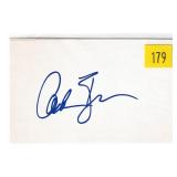 Candice Bergman, actress, autograph on 3x5 card