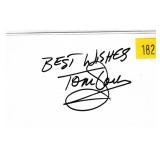 Tom Jones, singer, autograph on 3x5 card