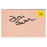 Terri Garr, actress, autograph on 3x5 card