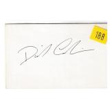 David Carradine, actor, autograph on 3x5 card