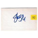 Stephen Stills, singer, autograph on 3x5 card