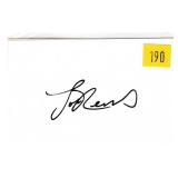 Lou Rawls, singer, autograph on 3x5 card
