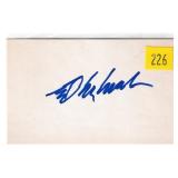 Ed McMahon, announcer, autograph on 3x5 card