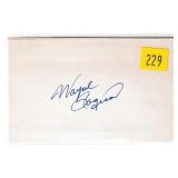 Wayne Rogers, actor, autograph on 3x5 card