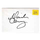 Mariah Carey, singer, autograph on 3x5 card