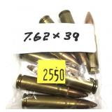Lot, Winchester 7.62x39 cartridges, 8 Rds.