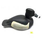 Bluebill wooden carved decoy bottom marked DH