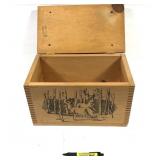 Wooden crate, 16" L x 9" W x 10" H