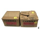 Lot, 2 boxes of Carroll .45 Cal. 200-grain