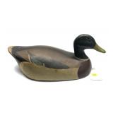 Ken Harris wooden carved drake decoy bottom marked