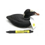 Surf Scoter miniature carved wooden duck decoy
