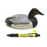 W. Schmidt mini canvasback wooden duck decoy