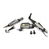 Lot, pneumatic tools includes: 3/8" die grinder