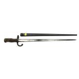 French St. Etienne M1874 bayonet with scabbard,