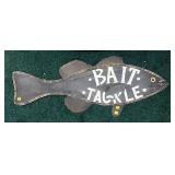 Bait/Tackle metal fish, 38" L