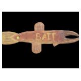 Wooden fish, approx. 26" L