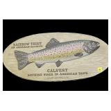 Calvert Whiskey rainbow trout advertisment,