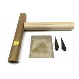 Lot, 2-broadheads, military photo and Desert