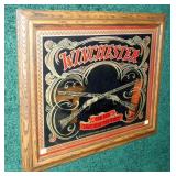 Winchester framed mirror advertisement, frame