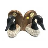 Pair of Ducks Unlimited goose bookends