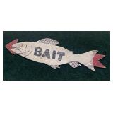 Wooden fish, approx. 32" L