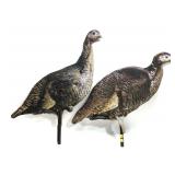 Lot, 2 turkey cardboard decoys