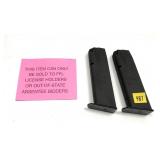 * NOT NYS COMPLIANT: Lot, 2 SIG Sauer 9mm 15 Rd.