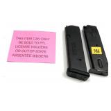 * NOT NYS COMPLIANT: Lot, 2 9mm magazines: