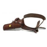 Hunter leather cartridge belt marked 135 Med,