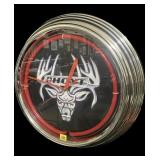 Hoyt light-up clock, 15" round, working