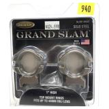 Weaver Grand Slam 1" high silver scope rings,