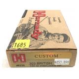 Box of .303 British 150-grain Interlock SP Hornady
