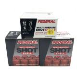 x3-Boxes of 12 Ga. 2.75" No. 7 1/2 Federal