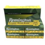 x5- Boxes of 12 Ga. 2.75" rifled Remington slugs