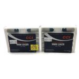 x2- Cases of 9mm Luger CCI #12 shot shells -x2