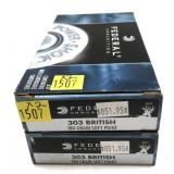 x2-Boxes of .303 British 180-grain SP Federal