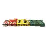Lot, 9 boxes of assorted .38 Cal. bullets, full