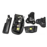 Lot, 5 assorted leather holsters