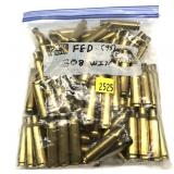 Bag of .308 WIN. brass marked 95 pcs.
