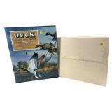 Lot, 2 hard cover books: "Duck Stamps and