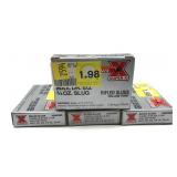 Lot, 4 Winchester 20 Ga. 2 3/4" HP rifled slugs,